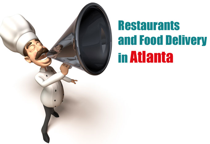 find restaurants and food delivery places in Atlanta