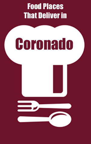 Find Coronado food places that deliver