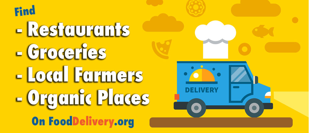 Find all types of food delivery places