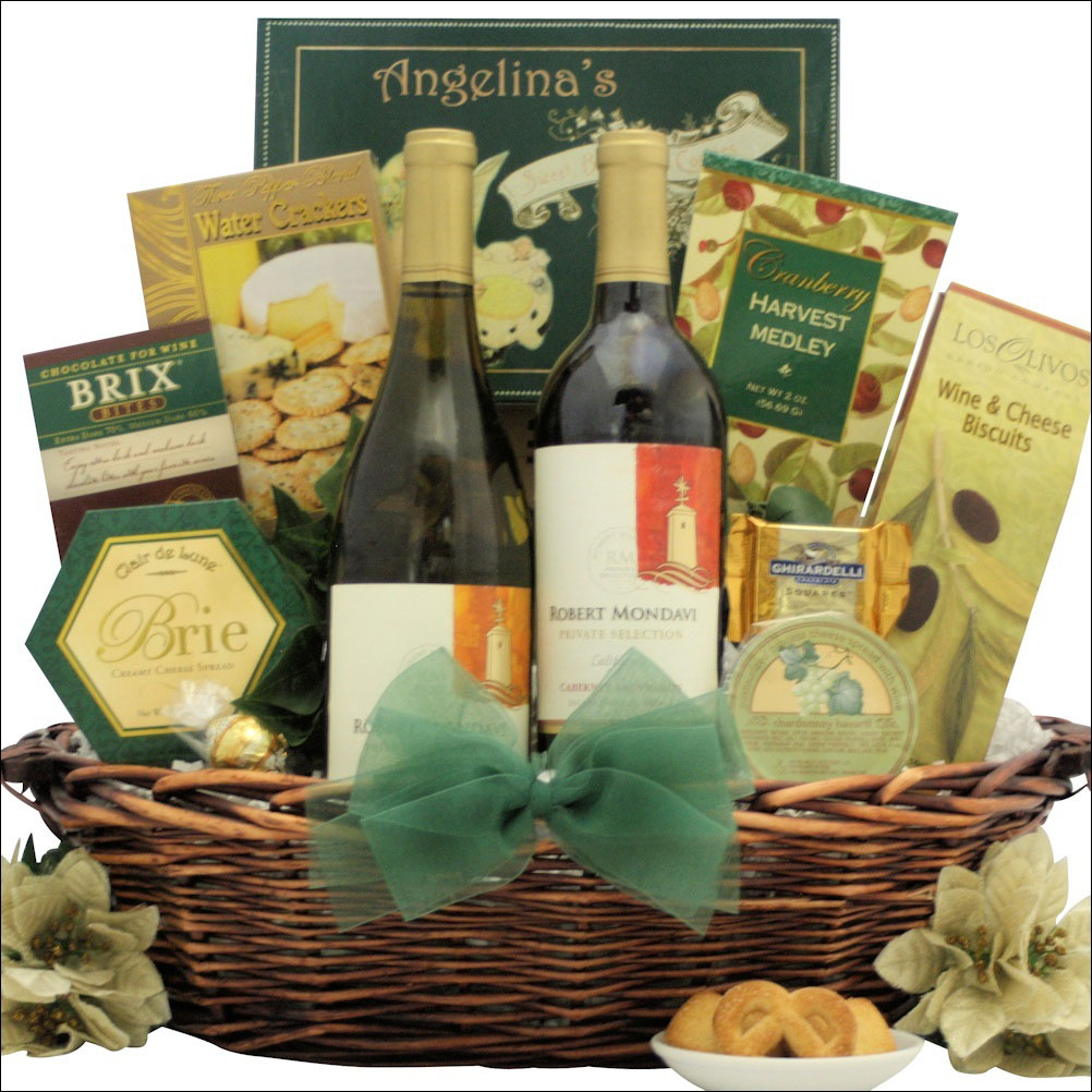 wine gourmet holiday gift basket